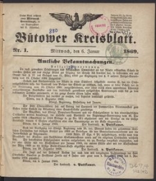 Bütower Kreisblatt 1869