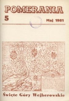 Pomerania : miesięcznik społeczno-kulturalny, 1981, nr 5