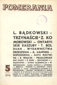 Pomerania : miesięcznik społeczno-kulturalny, 1976, nr 5