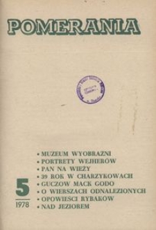 Pomerania : miesięcznik społeczno-kulturalny, 1978, nr 5