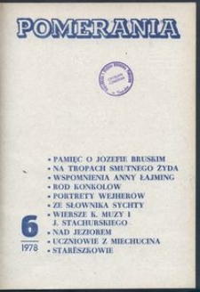 Pomerania : miesięcznik społeczno-kulturalny, 1978, nr 6