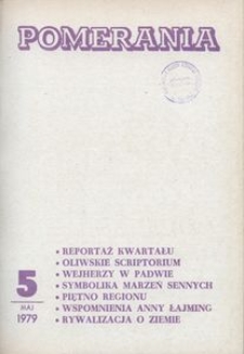 Pomerania : miesięcznik społeczno-kulturalny, 1979, nr 5