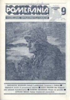 Pomerania : miesięcznik kulturalny, 1987, nr 9