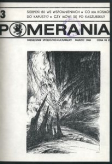 Pomerania : miesięcznik społeczno-kulturalny, 1988, nr 3