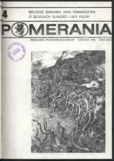 Pomerania : miesięcznik społeczno-kulturalny, 1988, nr 4