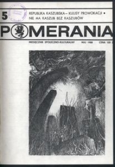 Pomerania : miesięcznik społeczno-kulturalny, 1988, nr 5