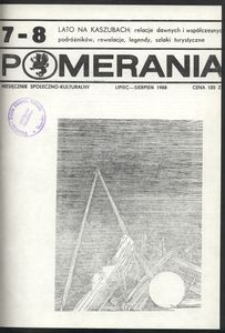 Pomerania : miesięcznik społeczno-kulturalny, 1988, nr 7-8