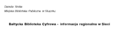 Bałtycka Biblioteka Cyfrowa - informacja regionalna w sieci