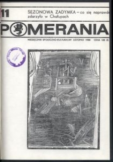 Pomerania : miesięcznik społeczno-kulturalny, 1988, nr 11