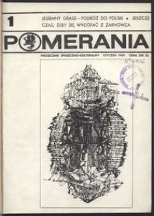 Pomerania : miesięcznik kulturalny, 1989, nr 1