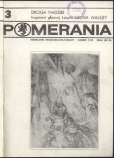 Pomerania : miesięcznik kulturalny, 1989, nr 3