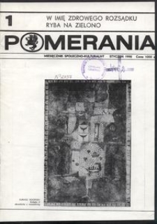 Pomerania : miesięcznik społeczno-kulturalny, 1990, nr 1