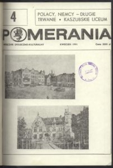 Pomerania : miesięcznik społeczno-kulturalny, 1991, nr 4