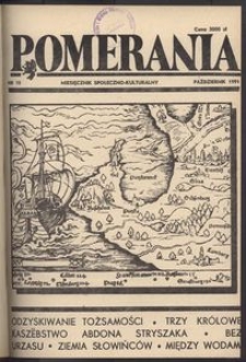 Pomerania : miesięcznik społeczno-kulturalny, 1991, nr 10