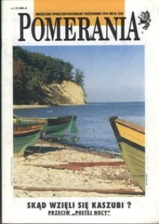Pomerania : miesięcznik społeczno-kulturalny, 1994, nr 10