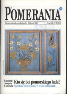 Pomerania : miesięcznik społeczno-kulturalny, 1996, nr 11