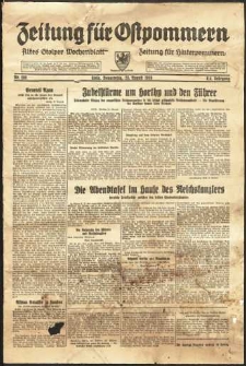 Zeitung für Ostpommern Nr. 198/1938