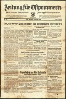 Zeitung f&uuml;r Ostpommern Nr. 245/1938