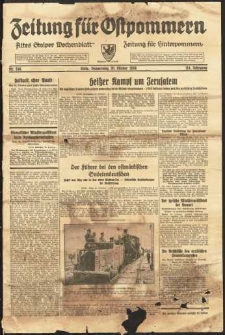 Zeitung f&uuml;r Ostpommern Nr. 246/1938