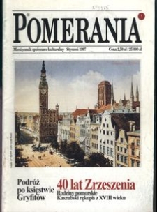 Pomerania : miesięcznik społeczno-kulturalny, 1997, nr 1