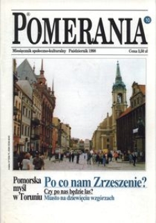 Pomerania : miesięcznik społeczno-kulturalny, 1998, nr 10