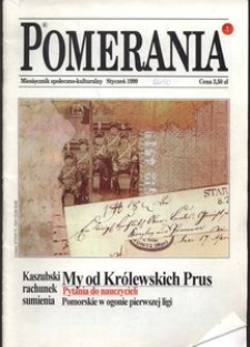 Pomerania : miesięcznik społeczno-kulturalny, 1999, nr 1