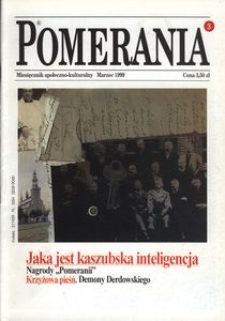 Pomerania : miesięcznik społeczno-kulturalny, 1999, nr 3