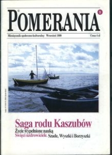 Pomerania : miesięcznik społeczno-kulturalny, 1999, nr 9