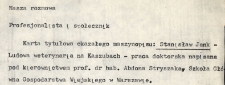 Profesjonalista i społecznik (nasza rozmowa)