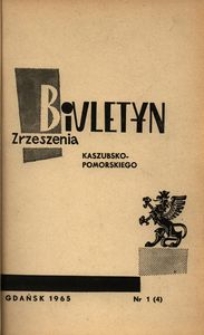 Biuletyn Zrzeszenia Kaszubsko-Pomorskiego, 1965, nr 1