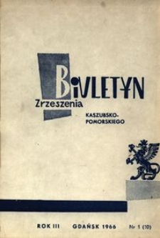 Biuletyn Zrzeszenia Kaszubsko-Pomorskiego, 1966, nr 1