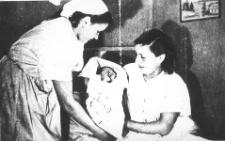 Narodziny Lidii Wołk w izbie porodowej w Potęgowie