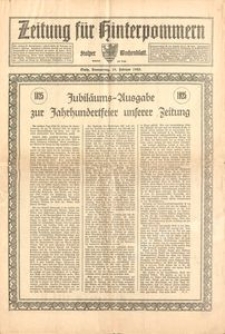 Zeitung f&uuml;r Hinterpommern