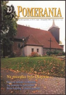 Pomerania : miesięcznik regionalny, 2003, nr 10-11