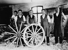 In the wheelwright's workshop