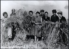 Pupils of Slupsk schools during the &lsquo;Service to Poland&rsquo; harvesting campaign at the state collective farm
