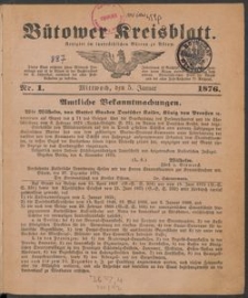 Bütower Kreisblatt 1876