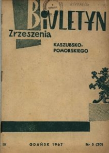 Biuletyn Zrzeszenia Kaszubsko-Pomorskiego, 1967, nr 5