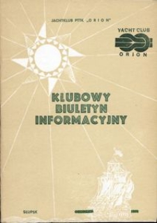 1978, Klubowy Biuletyn Informacyjny : XV Jubileuszowe Regaty Żeglarskie o Puchar Jeziora Gardno