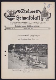 Stolper Heimatblatt für die Heimatvertriebenen aus der Stadt und dem Landkreise Stolp in Pommern Nr. 6/1957