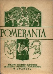 Pomerania : biuletyn Zarządu Gł&oacute;wnego Zrzeszenia Kaszubsko-Pomorskiego, 1970, nr 3
