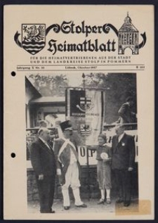 Stolper Heimatblatt für die Heimatvertriebenen aus der Stadt und dem Landkreise Stolp in Pommern Nr. 10/1957