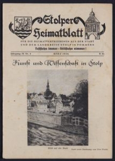 Stolper Heimatblatt für die Heimatvertriebenen aus der Stadt und dem Landkreise Stolp in Pommern Nr. 3/1956
