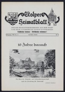 Stolper Heimatblatt für die Heimatvertriebenen aus der Stadt und dem Landkreise Stolp in Pommern Nr. 3/1955
