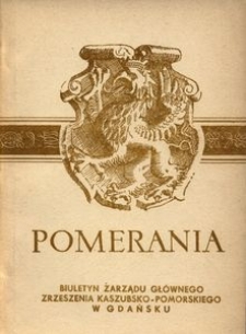 Pomerania : biuletyn Zarządu Głównego Zrzeszenia Kaszubsko-Pomorskiego, 1971, nr 2