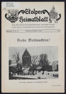 Stolper Heimatblatt für die Heimatvertriebenen aus der Stadt und dem Landkreise Stolp in Pommern Nr. 12/1951