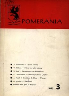 Pomerania : biuletyn Zarządu Głównego Zrzeszenia Kaszubsko-Pomorskiego, 1973, nr 3
