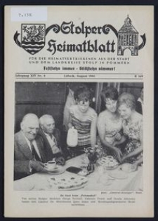 Stolper Heimatblatt für die Heimatvertriebenen aus der Stadt und dem Landkreise Stolp in Pommern Nr. 8/1961