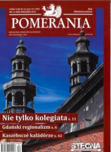 Pomerania : miesięcznik społeczno-kulturalny, 2012, nr 12