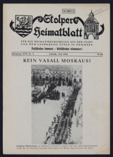 Stolper Heimatblatt für die Heimatvertriebenen aus der Stadt und dem Landkreise Stolp in Pommern Nr. 5/1964